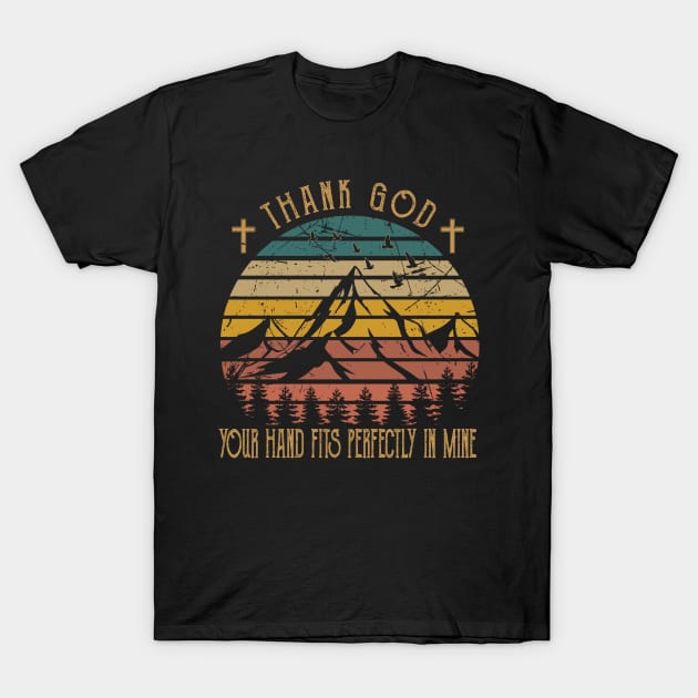 Classic Retro Thank God Funny Gifts Boy Girl T-Shirt by DesignDRart